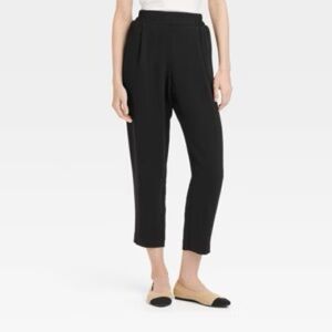 Target a new day black polyester pull on pants S